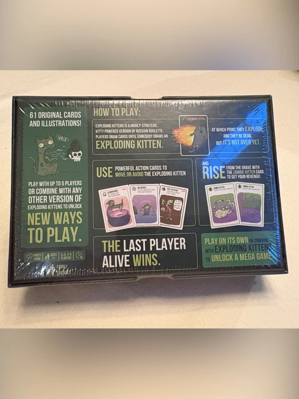 Zombie 🧟‍♂️ Kittens 🐱 Card Game Kids
